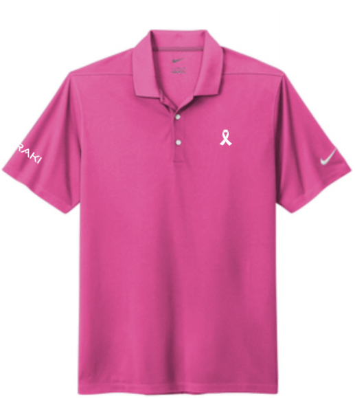 Mens Breast Cancer Awareness Polo