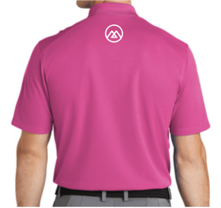 Mens Breast Cancer Awareness Polo